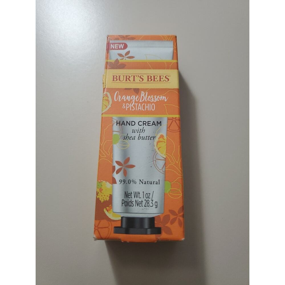 Burts Bees Orange Blossom Pistachio Hand Cream With Shea Butter 1 oz